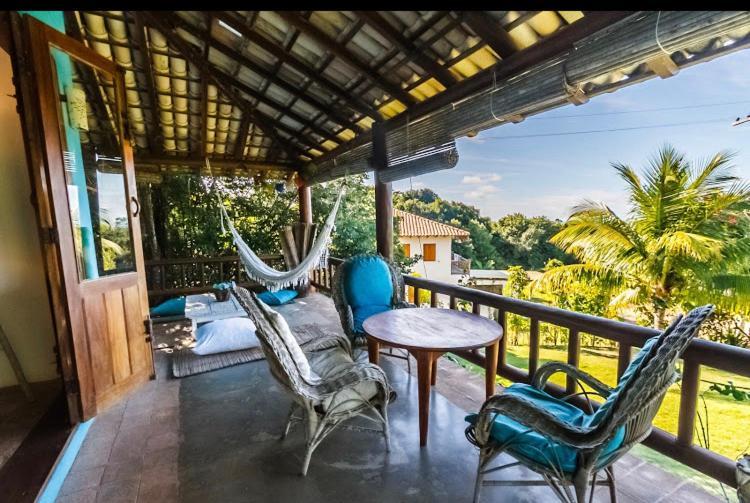 Bed and Breakfast Espelho Bahia Blue House Praia do Espelho Exteriér fotografie